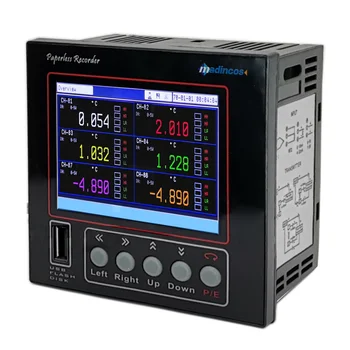 MPR600: 0,2% Универсальный Цифровой 6-канальный 4-20 ма + PT100 + Безбумажный Регистратор данных температуры и влажности с термопарой с USB + RSS485