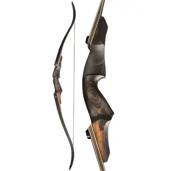 Изогнутый лук для стрельбы из лука с разборкой конечностей из стекловолокна и эпоксидной смолы весом 20-60 фунтов для охоты и стрельбы