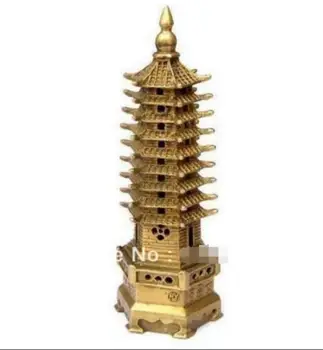 Patung Tembaga Pagoda Agama Tower Cina Perunggu Patung Dekorasi