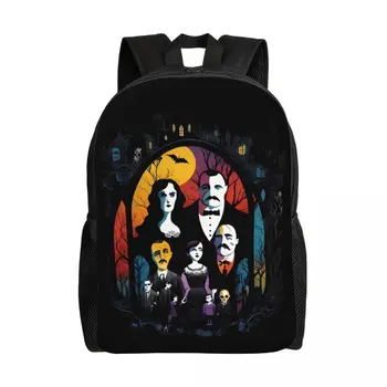 Рюкзаки Wednesday Addams и Family для мужчин и женщин, водонепроницаемая школьная сумка для колледжа, сумки для книг с принтом