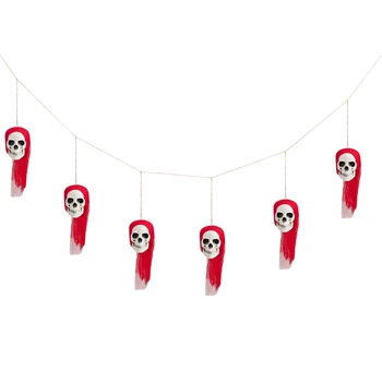 Баннер на Хэллоуин, баннер с черепом, реквизит для вечеринки в доме с привидениями, реквизит для фотосессии