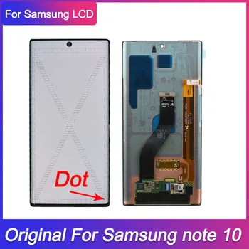Оригинальный ЖК-дисплей в горошек для Samsung Galaxy Note 10 N970F N970 ЖК-дисплей с сенсорным экраном и цифровым преобразователем в сборе