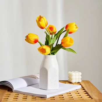 Керамическая ваза в скандинавском стиле, украшение современной домашней гостиной, Настольные Аксессуары, стол для прополки, Декор комнаты, Кашпо, Цветы, цветочный горшок