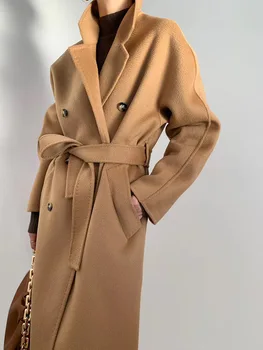 23 зимних женских длинных пальто Удобная теплая куртка Повседневное длинное пальто для покупок