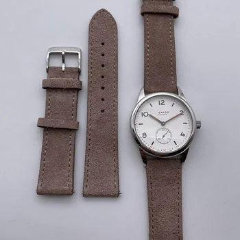 38 мм Простой ультратонкий логотип N.M.S, Автоматические механические часы, Водонепроницаемая нержавеющая сталь, сапфировое стекло, мужские часы Bauhaus класса люкс