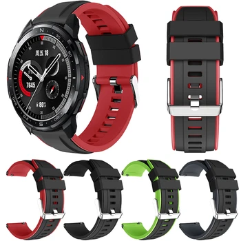 сменный ремешок для умных часов Honor Watch GS Pro/GS 3 22 мм, силиконовый спортивный браслет для Honor Magic 2 46 мм/Huawei GT Men Band