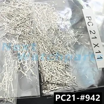 100 комплектов серебряных стрелок диаметром 11 мм для кварцевого механизма Hattori Epson PC21