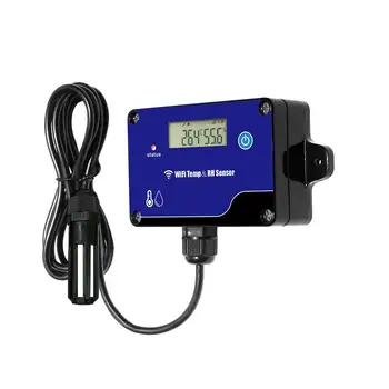ЖК-дисплей Беспроводной регистратор температуры и влажности WIFI в режиме реального времени