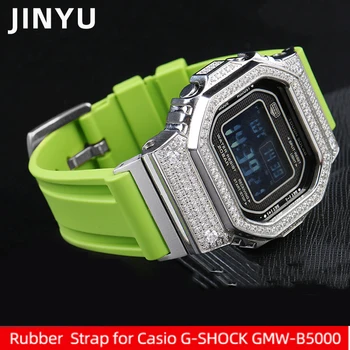 Новый ремешок для часов Casio G-SHOCK GMW-B5000, водонепроницаемый резиновый сменный браслет, аксессуары для часов