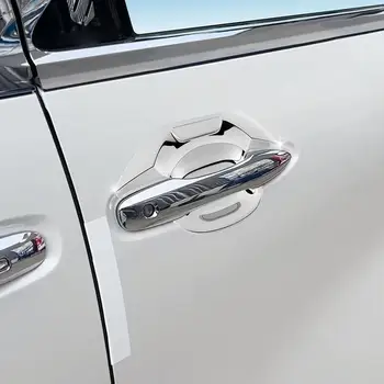 Для Toyota Alphard 40 Серии 2023 + ABS Хромированное Углеродное Волокно Внешняя Черная Наклейка Внешняя Ручка Дверная Защелка Чаша Дверные Украшения P7K1