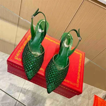 Buty Damskie/ Простая Женская Обувь; Элегантные женские туфли-лодочки Zapatillas De Mujer; Обувь на высоком каблуке С металлическим украшением; Женская обувь