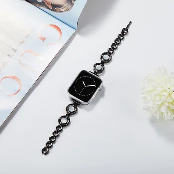 Браслет в Корейском стиле для Apple Watch Band 45 44 40 41 42 Активный Браслет Бизнес-Браслет Для iWatch Серии 7 8 6 SE Браслет