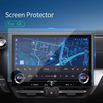 Автомобильные наклейки Протектор экрана приборной панели для LEXUS GX 2023 Навигационный дисплей Защитная пленка из закаленного стекла Аксессуар для автомобиля