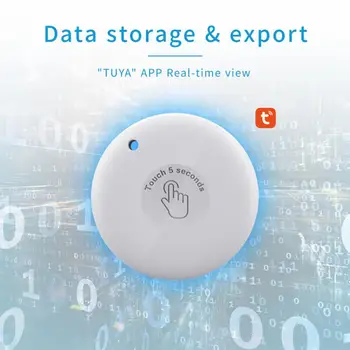 Датчик измерения температуры и влажности Tuya Мини-Bluetooth-совместимый термометр, гигрометр, цифровая метеостанция, умный дом