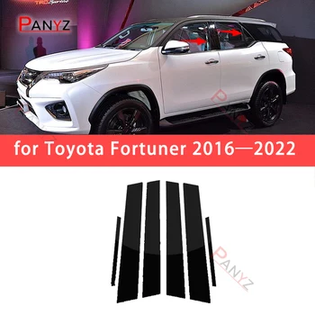 Стойки для отделки окон дверей автомобиля Toyota Fortuner SW4 2016 2017 2018 2019 2020 2021-2023, Комплекты наклеек для формования