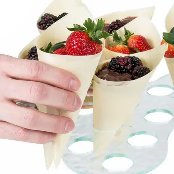 Рожки для мороженого Герметичные Практичные Многоцелевые рулетики из шпона Рожки для попкорна Деревянные рожки Десертные рожки Кухонные принадлежности