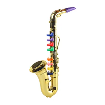 Мини-аксессуары Пластиковая игрушка-труба Саксофон 8 Ритмов Музыкальный инструмент для детей
