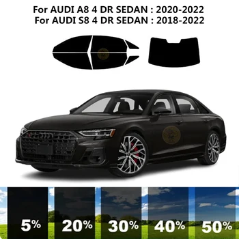 Предварительно Обработанная нанокерамика car UV Window Tint Kit Автомобильная Оконная Пленка Для AUDI S8 4 DR СЕДАН 2018-2022