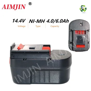 14,4 В HPB14 Для Black And Decker Сменные Аккумуляторы Ni-Mh емкостью 4000 мАч/6000 мАч Firestorm FSB14 FS140BX 499936-34