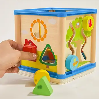 Развивающие игрушки для малышей, Сортировщик формы лабиринта из деревянных бусин, Игрушка для распознавания цвета, Игрушка для дошкольного возраста