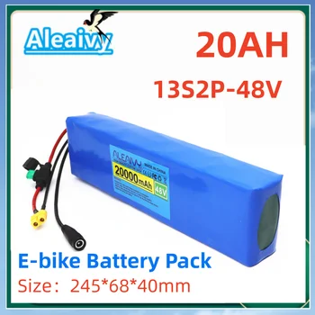 Аккумулятор для электровелосипеда 48v 20Ah 18650 Литий-ионный Аккумулятор 13S2P Комплект для Переоборудования велосипеда Bafang1000w и Зарядное устройство 54,6 V 2A + Штекер XT60