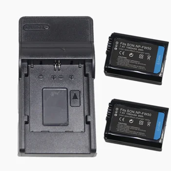NP-FW50 Аккумулятор для камеры с USB-Зарядным устройством Для Sony Alpha a6300 a6400 a7 a7R a7S QX1 QX1L NEX-3 NEX-3N NEX-5 NEX-5N NEX-5R NEX-5T