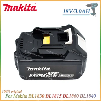 18V 3.0Ah Makita Со светодиодной литий-ионной заменой LXT BL1860B BL1860 bl1850оригинальная аккумуляторная батарея электроинструмента Makita