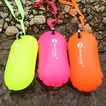 Регулируемая Универсальная надувная сумка-буй из ПВХ, популярный выбор для водных видов спорта, безопасное Видимое Плавательное снаряжение, Водонепроницаемый буй-поплавок
