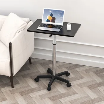 Подвижный и регулируемый компьютерный стол Стоячий рабочий стол Небольшой прикроватный столик для ноутбука