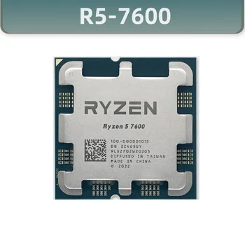 Ryzen 5 7600 R5 7600 CPU Процессор 3,8 ГГц 6-ядерный 12-потоковый CPU процессор 5 Нм L3 = 32 М Сокет AM5