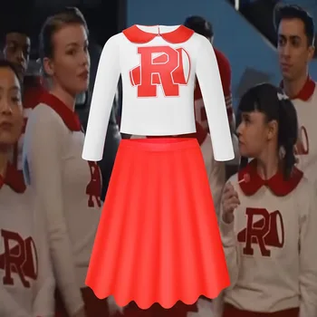 2023 Grease Rydell High Детское платье для косплея Болельщицы, юбка для спортивной одежды для девочек, Карнавальный костюм для косплея на Хэллоуин