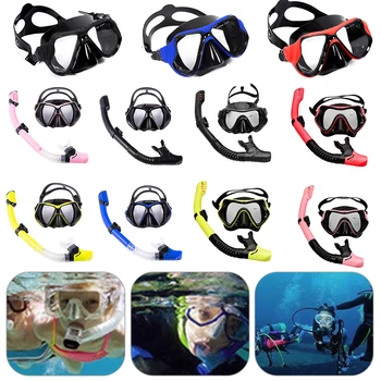 Профессиональная маска для подводного плавания с трубкой, очки для подводного плавания, набор трубок для подводного плавания, маска для подводного плавания для взрослых, унисекс, маска для подводного плавания
