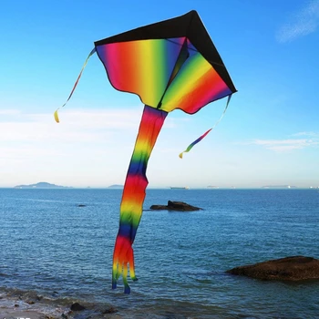 85WA Весенний продукт Rainbow Wind, Ветряной ключ, интерактивная уличная пляжная спортивная игрушка для малышей, удобный флаер