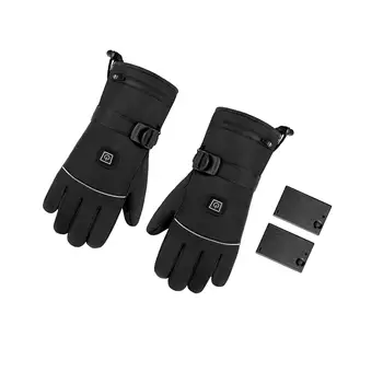Теплые перчатки с электрическим подогревом, термозащитные перчатки для катания на лыжах, скалолазания, сноуборда, стиль 4