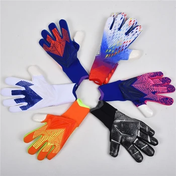 Детские вратарские перчатки для взрослых, вратарские перчатки из утолщенного латекса, футбольные футбольные противоскользящие футбольные дышащие детские вратарские перчатки