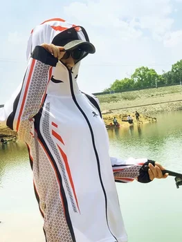 2023 Новый Мужской костюм для рыбалки от солнца Ice Silk Дышащий Быстросохнущий для защиты от комаров на открытом воздухе