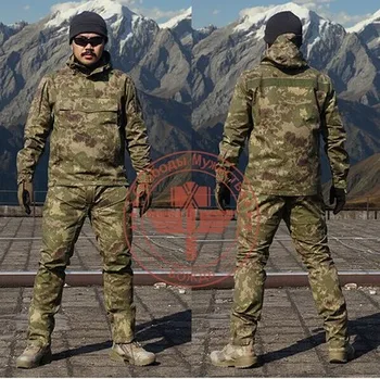 Армейские военно-тактические брюки-карго Униформа Водонепроницаемый Камуфляж Тактическая Военная форма Армии США Комплект мужской одежды
