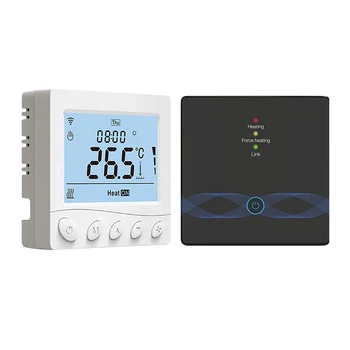 WIFI Умный термостат для котла с приемником Интеллектуальный термостат с приложением и голосовым управлением Цифровой программируемый термостат