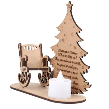 Рождественские Украшения Рождественский Рабочий Стол Украшают Сцену Фестиваля DIY Wood Wood Craft Decor Креативное Украшение