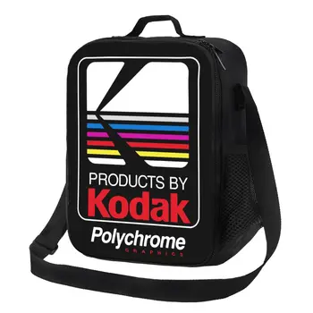 Изготовленная на заказ уличная мода с логотипом Kodak, сумка для ланча, мужской и женский кулер, термоизолированный ланч-бокс для детей, школьников