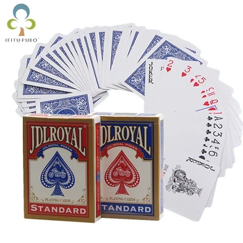 Новейшие Jdlroyal Poker Красные/Синие Обычные Игральные Карты Стандартные Запечатанные Колоды Фокусов Покерные Игральные карты Magice Tricks GYH