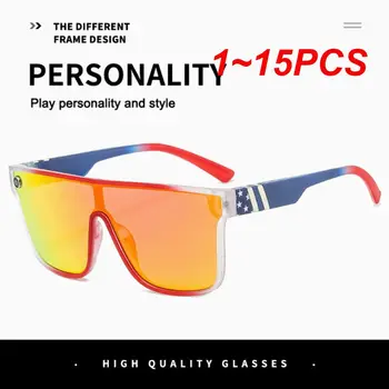1 ~ 15ШТ Новые Солнцезащитные очки для занятий спортом на открытом воздухе, велосипедные очки в большой оправе, красочные Сиамские очки для защиты от солнца, путешествия UV400
